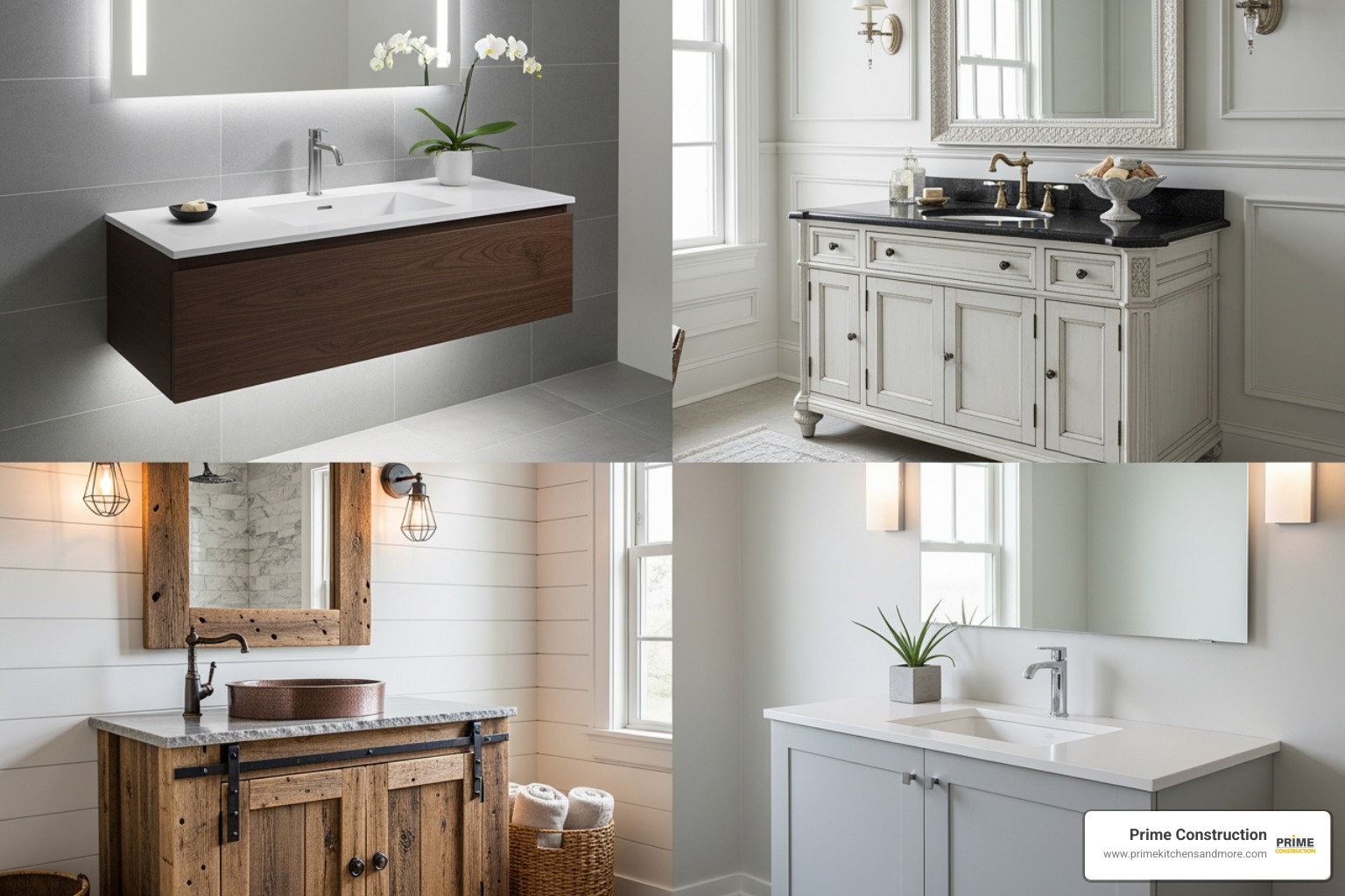 different bathroom vanity styles - Bathroom vanity installation
