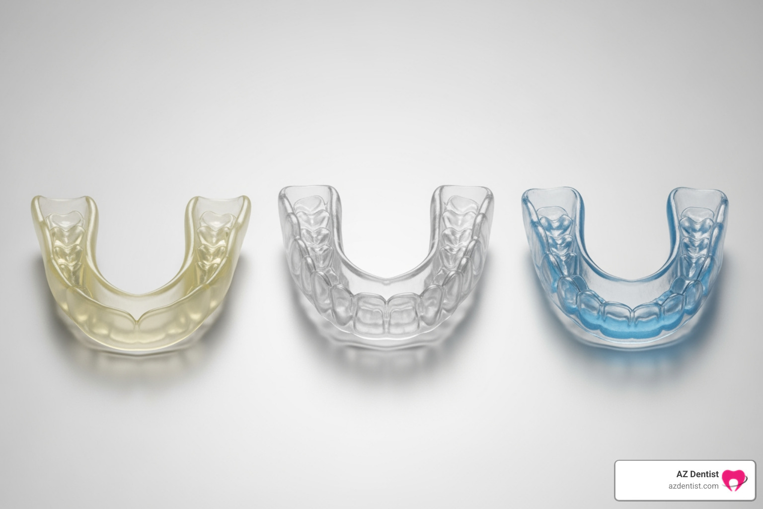 different mouthguard material types (soft, hard, hybrid) - best mouthguard for bruxism