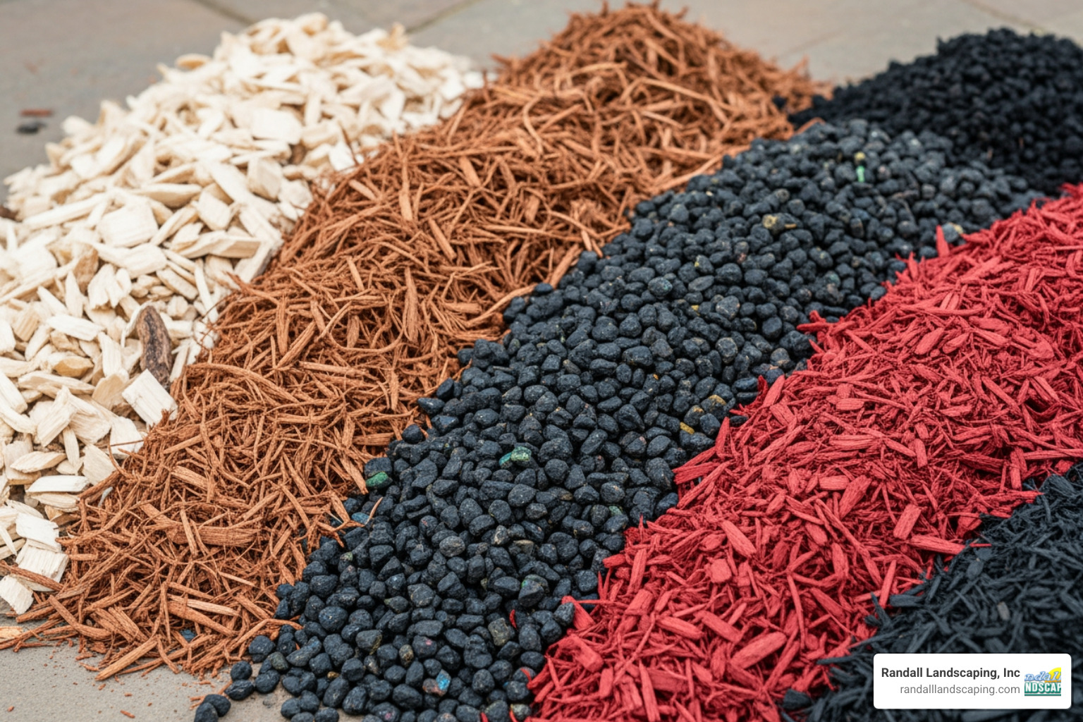 different types of mulch - price to lay mulch