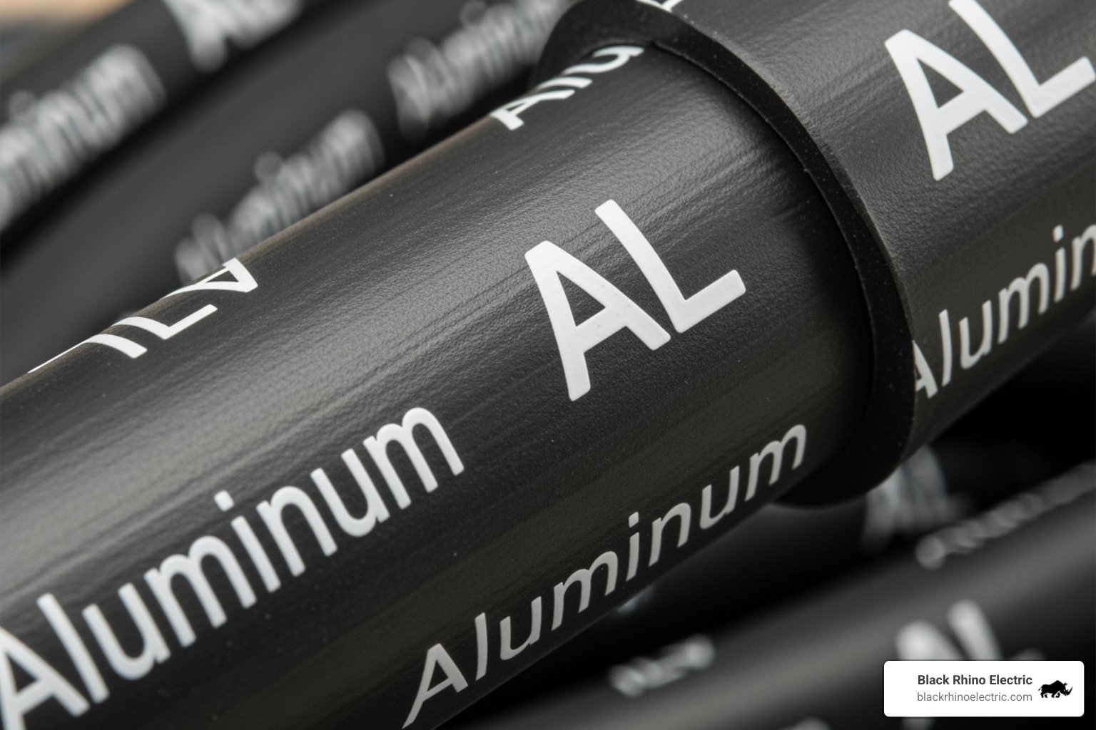 close-up of a wire with "AL" or "Aluminum" markings - aluminum wiring repair