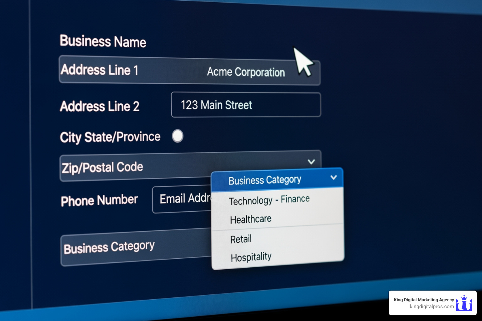 Google Business Profile information fields - Optimize Google business listing