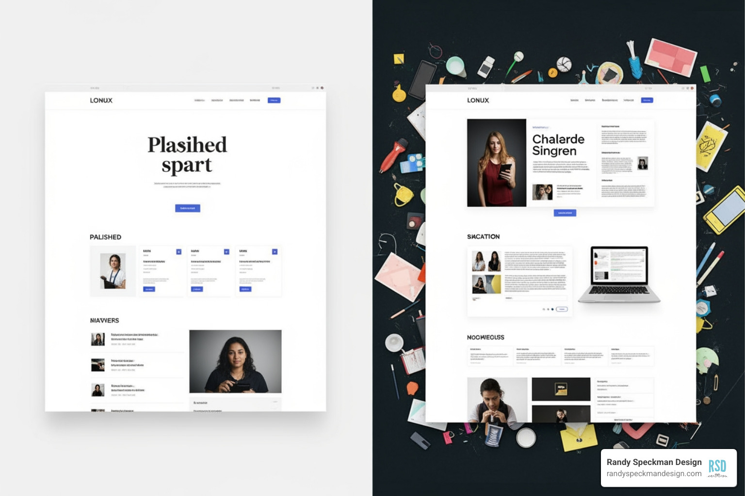 polished vs cluttered website layout - affordable web design for your small business polished vs cluttered website layout - affordable web design for your small business
