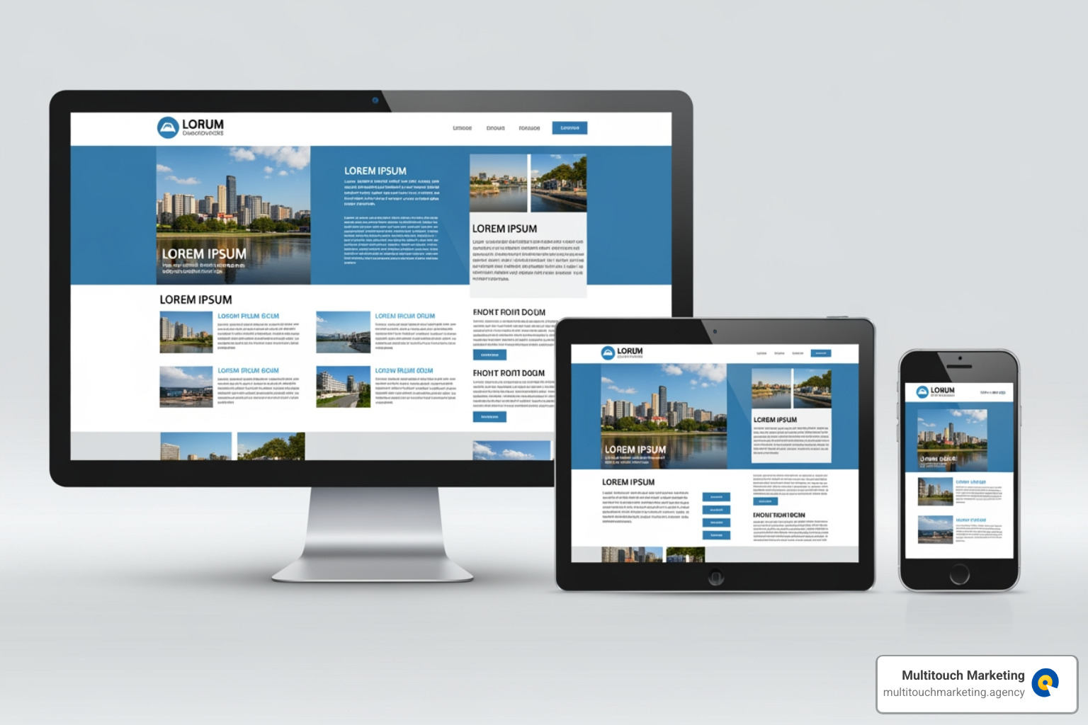 illustrating the concept of a fluid grid adapting to different screen sizes - responsive web design for your business illustrating the concept of a fluid grid adapting to different screen sizes - responsive web design for your business