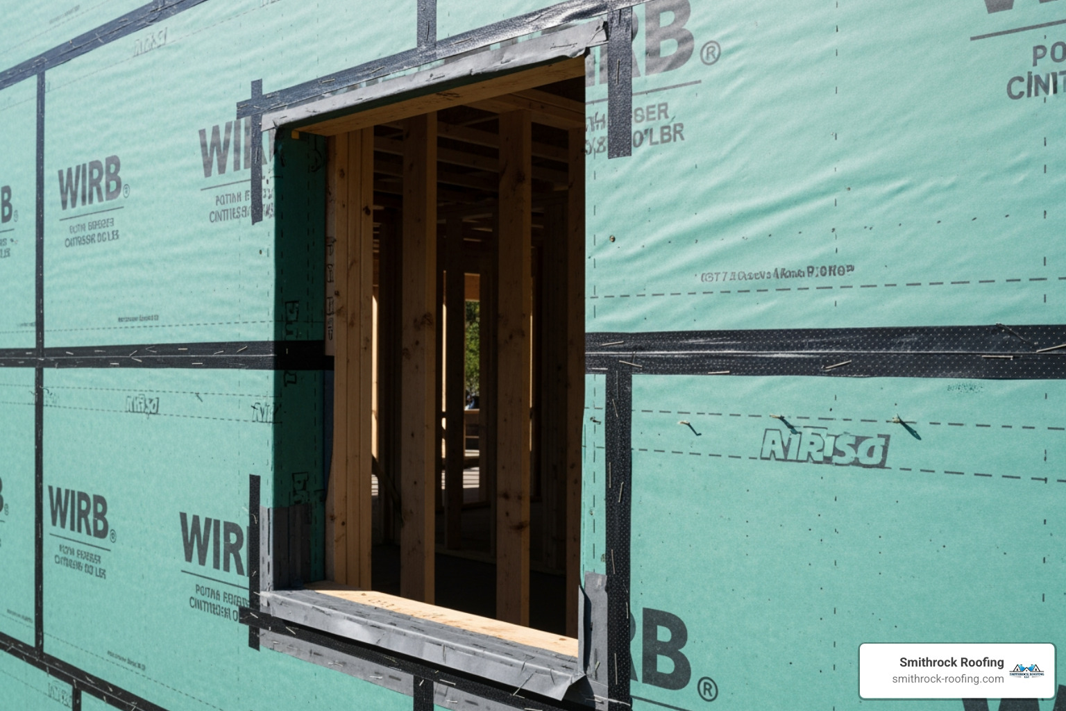 wall prepped with a water-resistive barrier wrapped around a window - siding installation