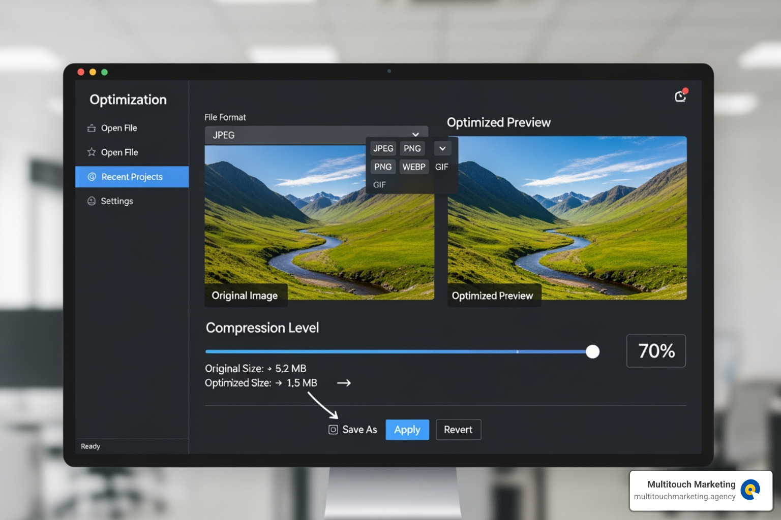 interface of an image optimization tool - responsive web design background images interface of an image optimization tool - responsive web design background images