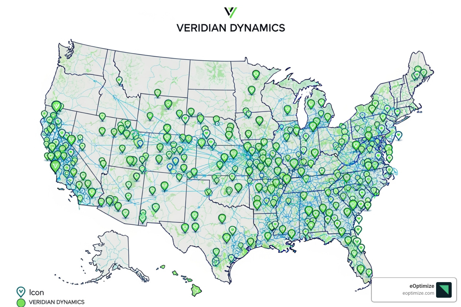 a map showing a brand's multiple locations with consistent branding - ai seo tools for localized search engine optimization