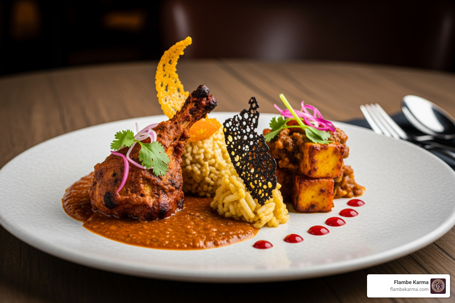 Flambe Karma's signature fusion dishes - asian restaurant near me delivery