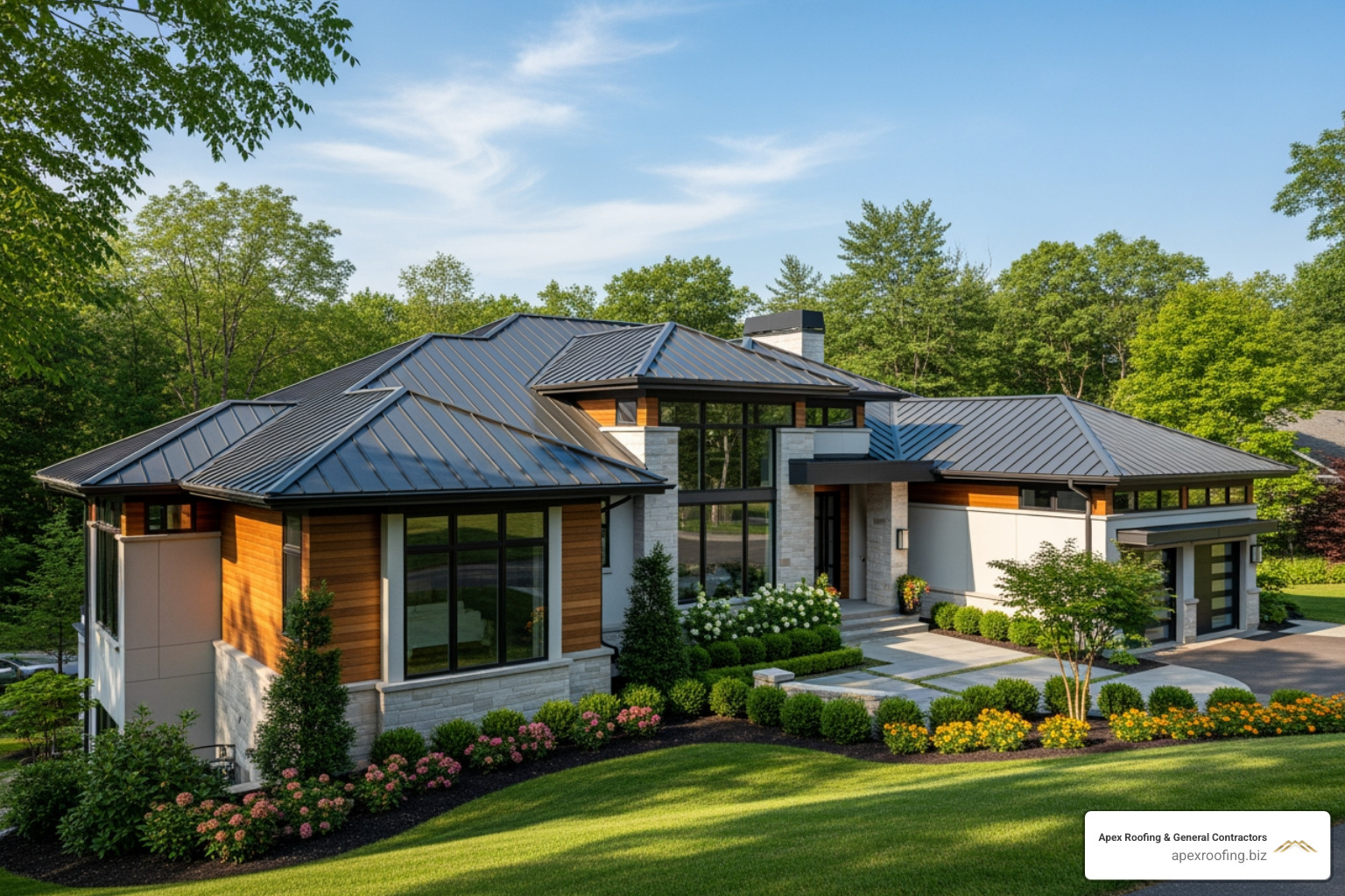 beautiful home with a standing seam metal roof - metal roofing contractor in san antonio beautiful home with a standing seam metal roof - metal roofing contractor in san antonio