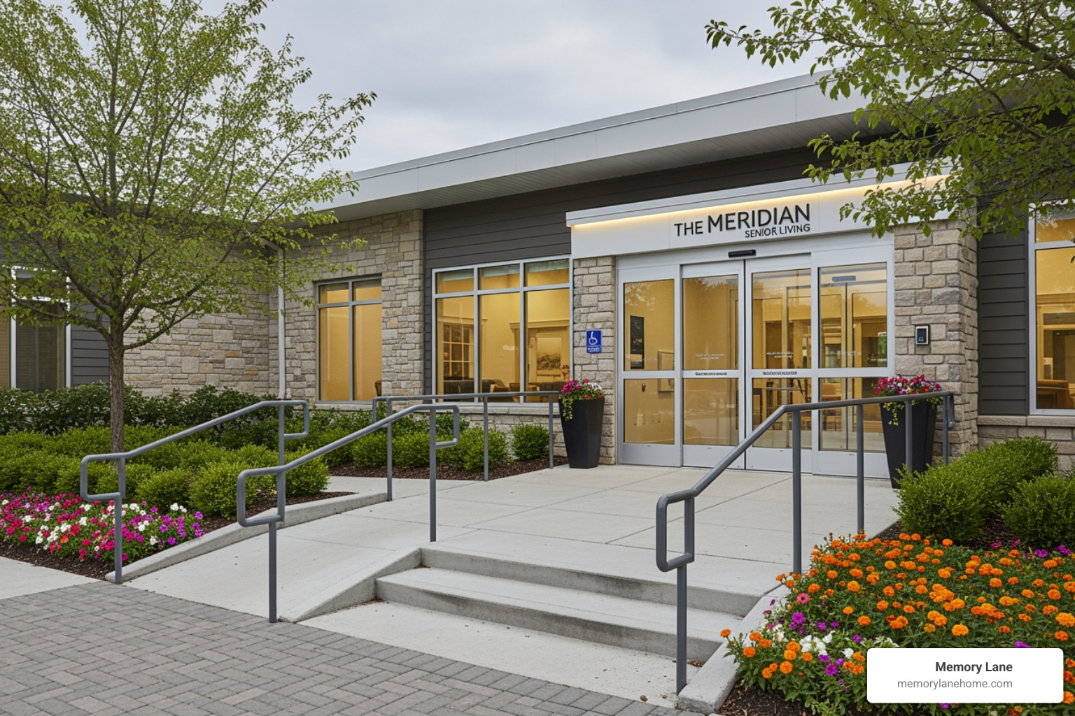 modern senior living community entrance - Oakland County senior care