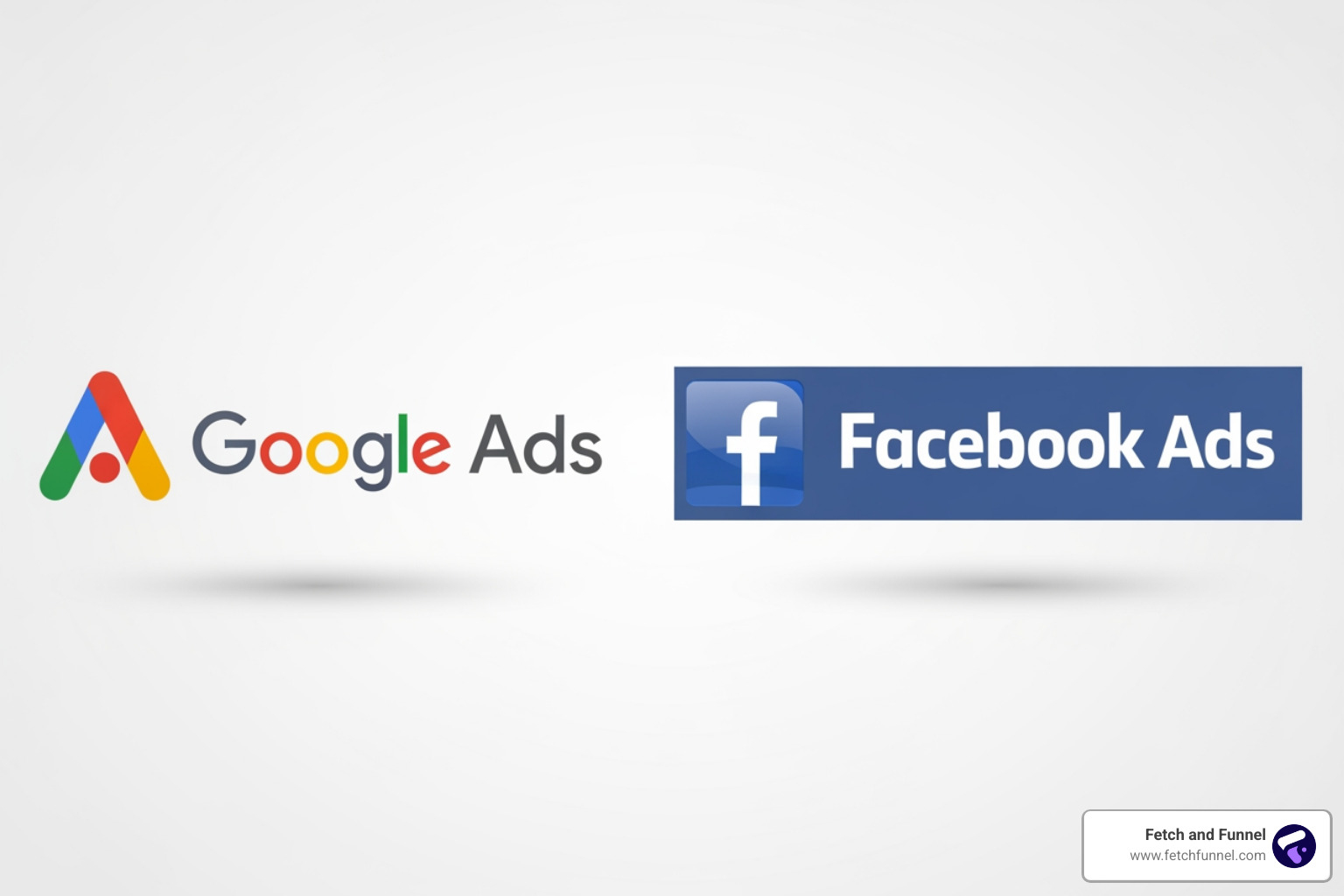 Google Ads and Facebook Ads logos - A/B testing ad copy Google Ads and Facebook Ads logos - A/B testing ad copy