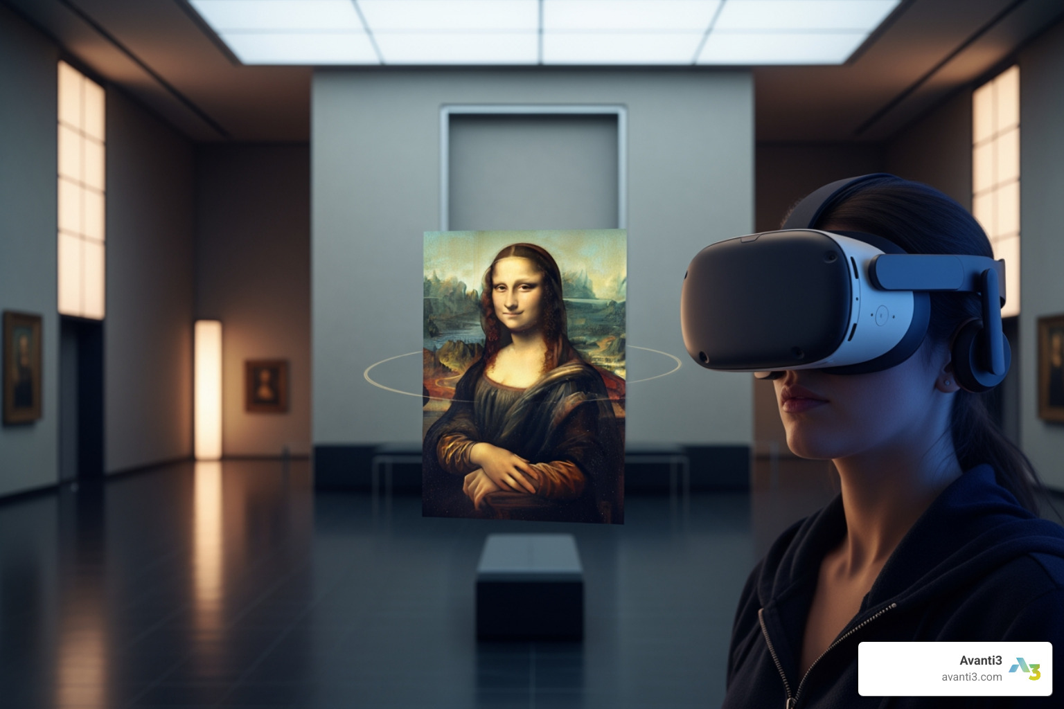 Mona Lisa VR experience - virtual reality exhibition