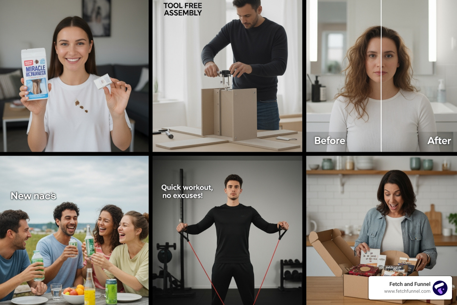 collage showing examples of authentic, UGC-style TikTok ads - TikTok Ads strategy collage showing examples of authentic, UGC-style TikTok ads - TikTok Ads strategy