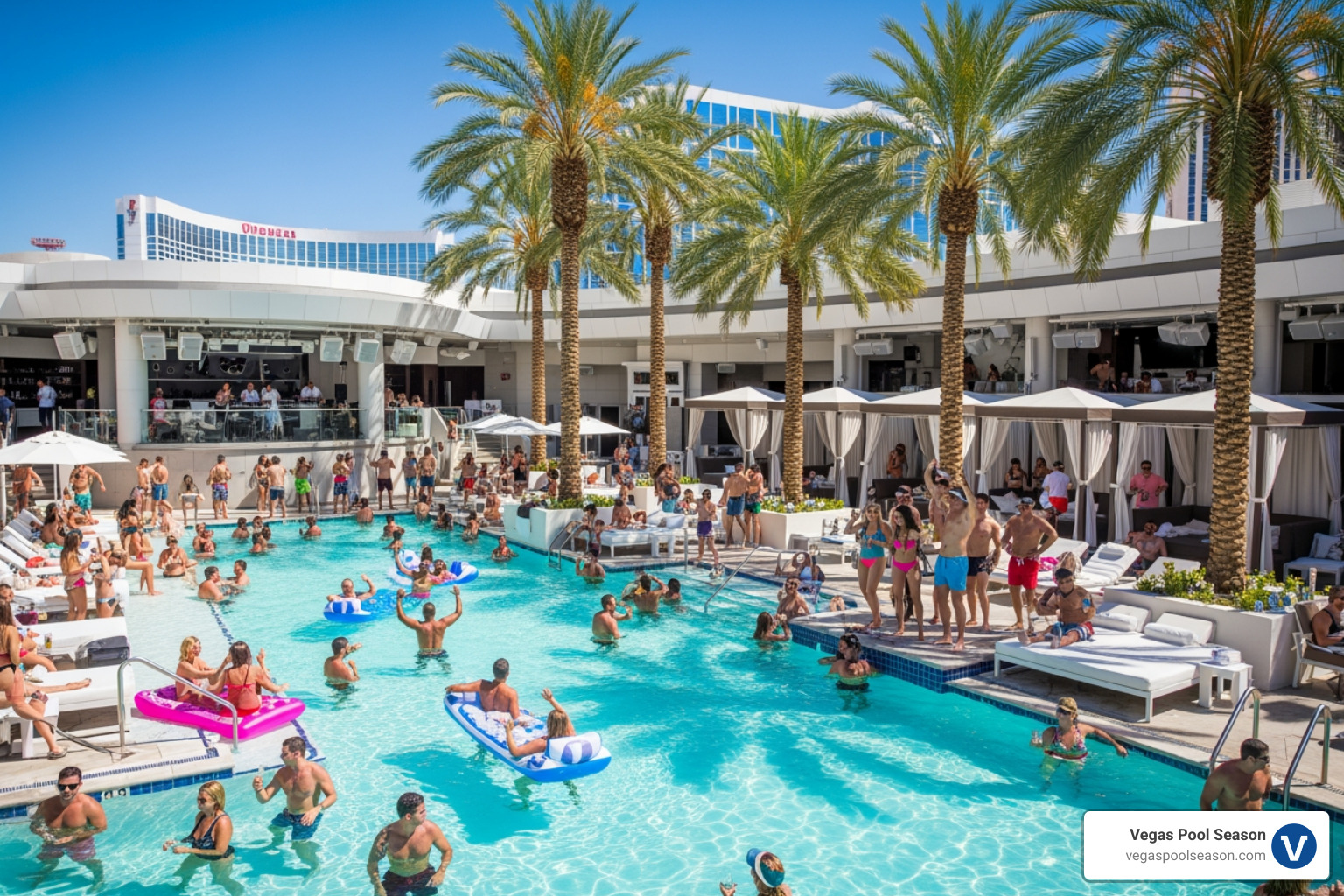 stunning Las Vegas dayclub pool scene - las vegas dayclubs stunning Las Vegas dayclub pool scene - las vegas dayclubs