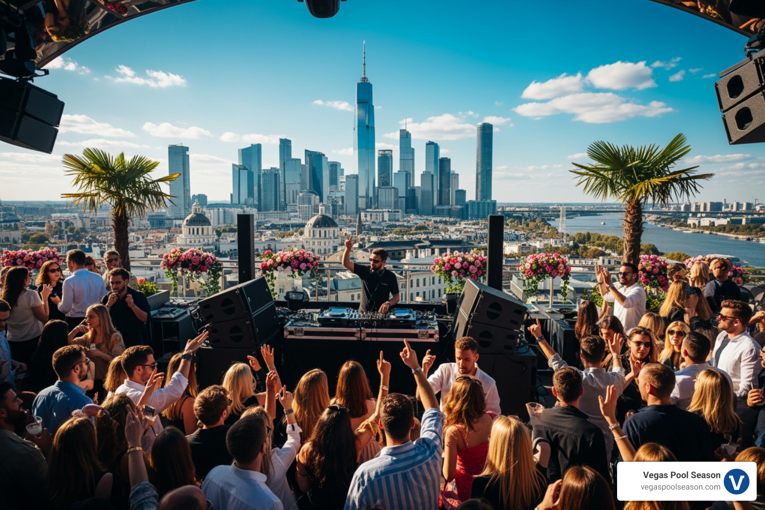 live performance at a rooftop dayclub - las vegas dayclubs live performance at a rooftop dayclub - las vegas dayclubs