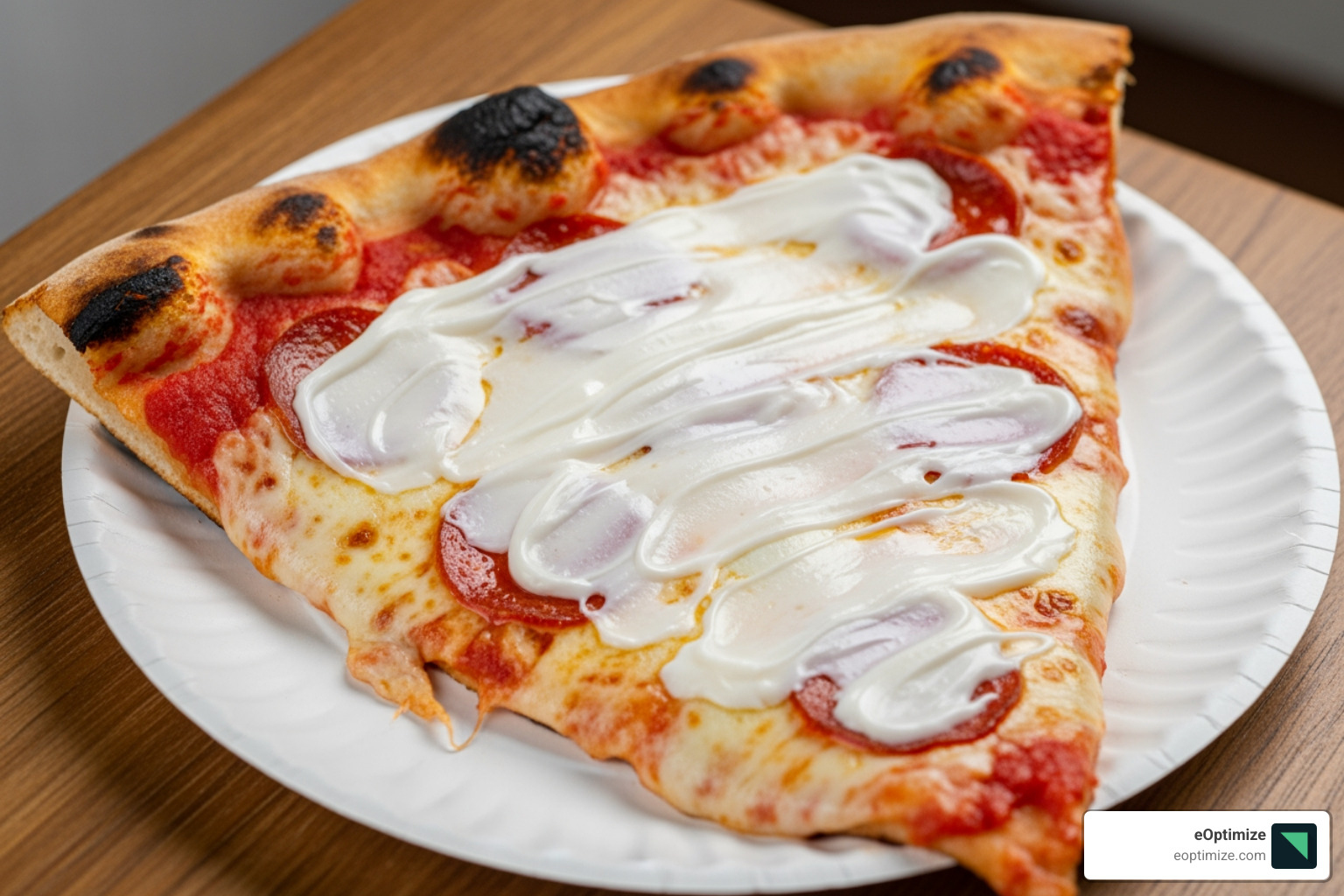 humorous but inaccurate AI Overview example (like glue on pizza). - AI Overviews