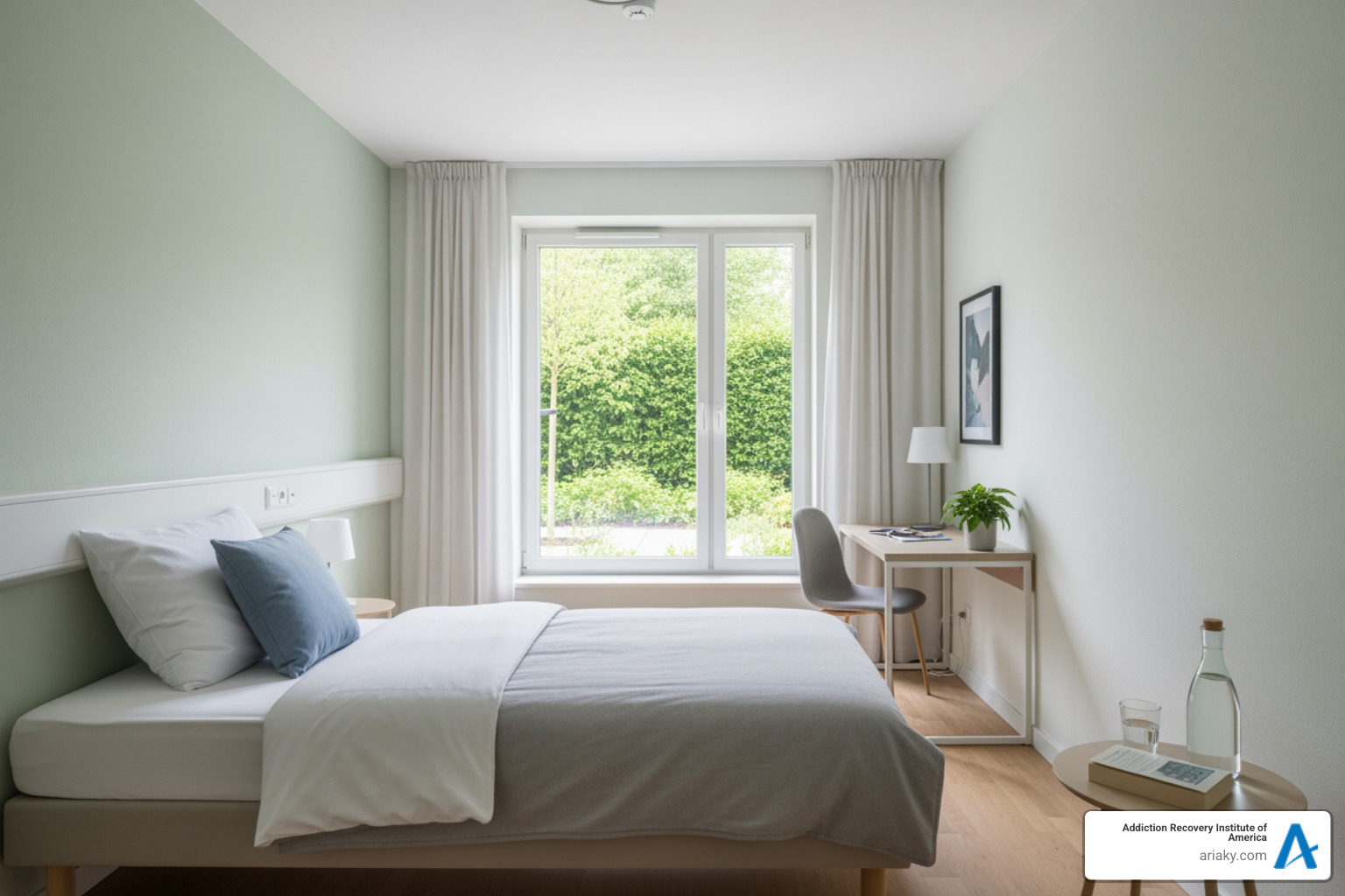 comfortable private room in a detox facility - alcohol detox cost