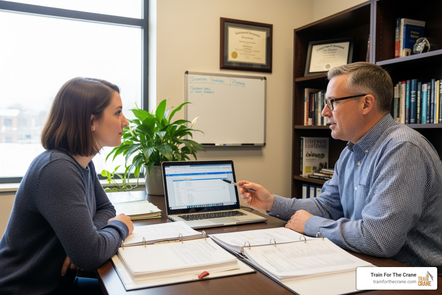 a student meeting with an academic advisor - community colleges near me
