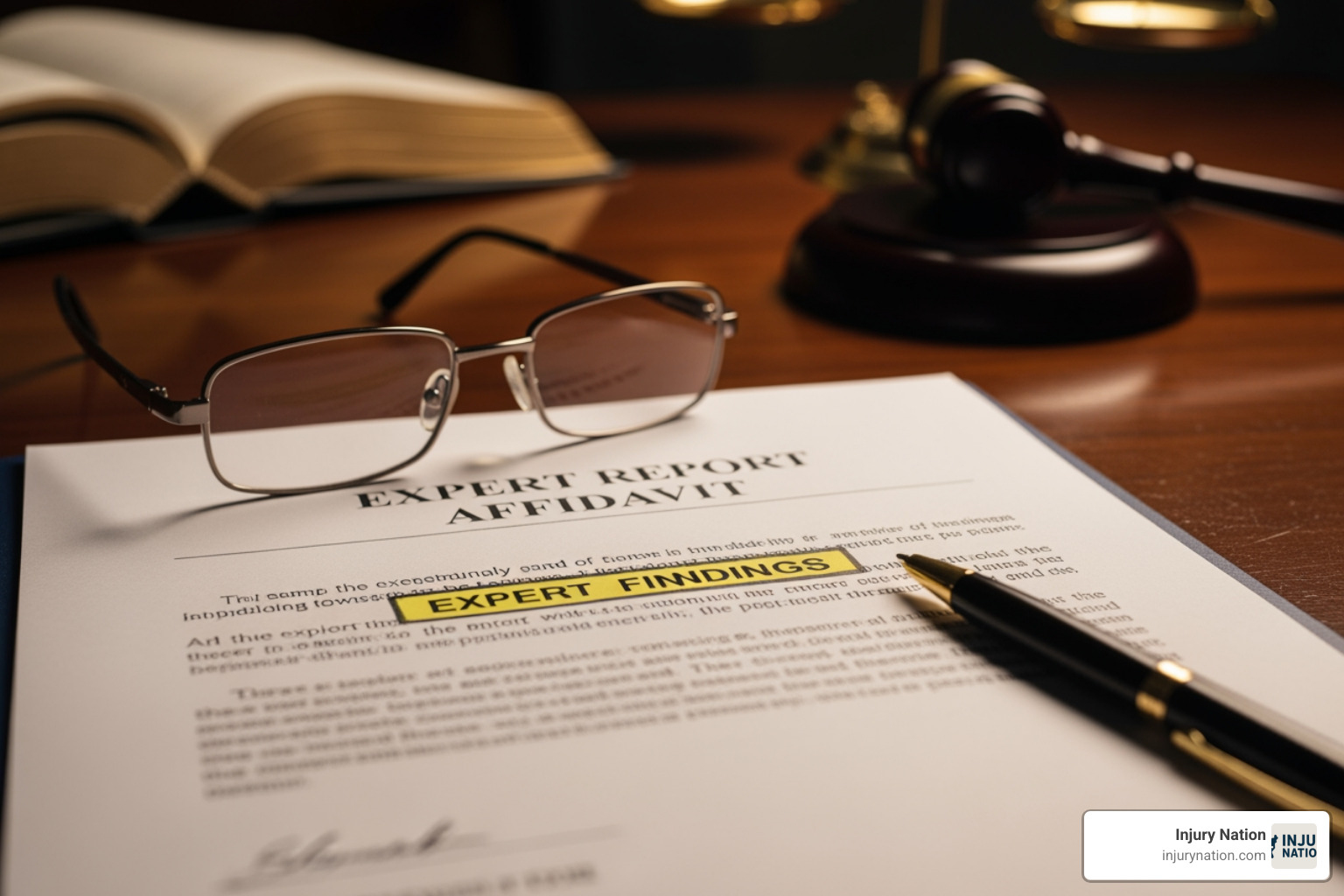 Calendar with a court date circled - Expert report affidavit