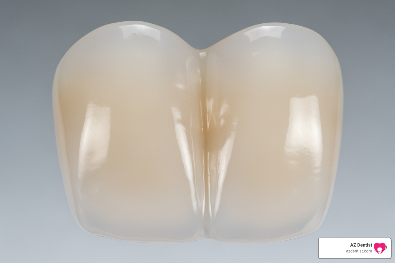 of a natural-looking all-porcelain crown - types of dental crowns