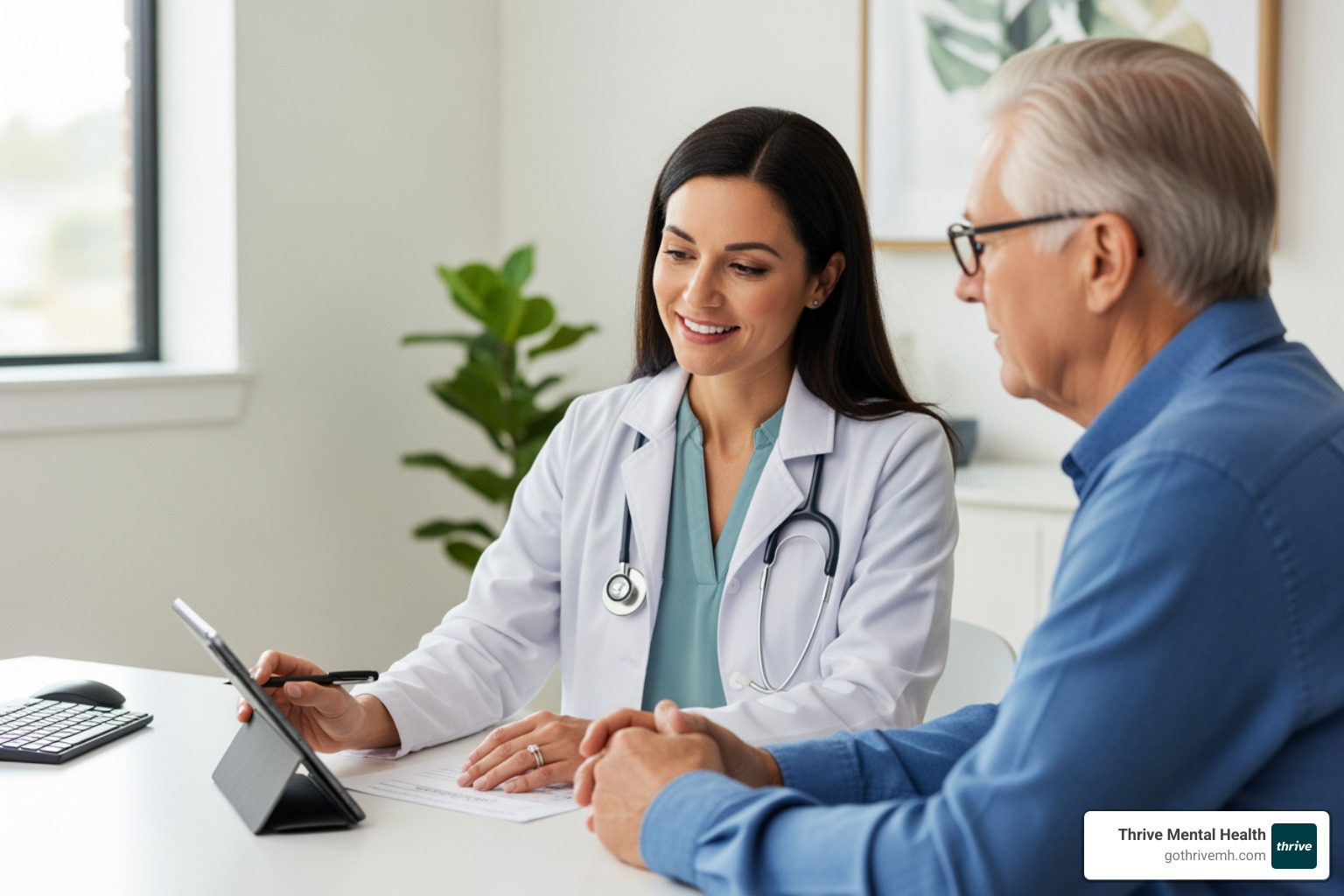 A compassionate neuropsychologist conducting a cognitive test with a patient - specialists who treat cognitive issues like memory loss caused by trauma
