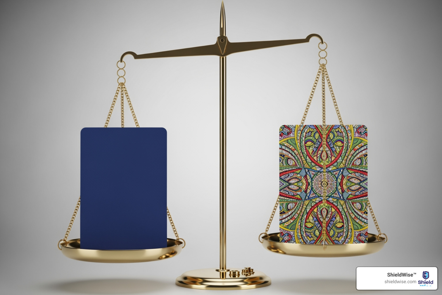 A scale balancing a card labeled "Original Medicare" against a card labeled "Medicare Advantage" - medicare out of pocket costs guide A scale balancing a card labeled "Original Medicare" against a card labeled "Medicare Advantage" - medicare out of pocket costs guide