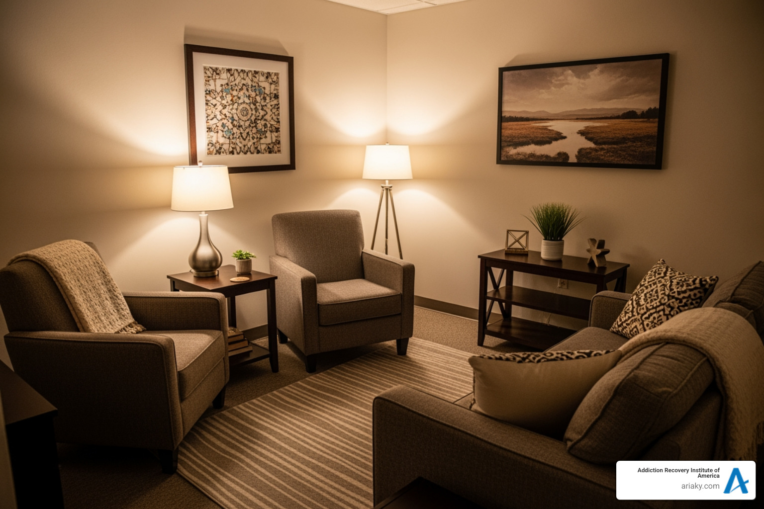 Comfortable and private counseling room - Drug rehab Lexington KY