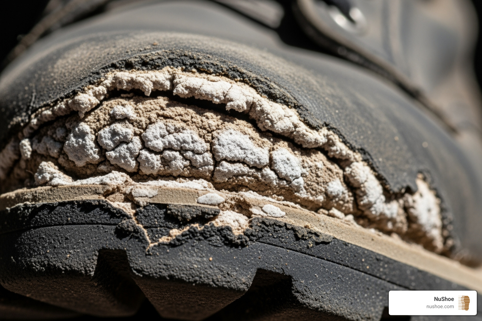 Crumbling polyurethane midsole - boots resole Crumbling polyurethane midsole - boots resole