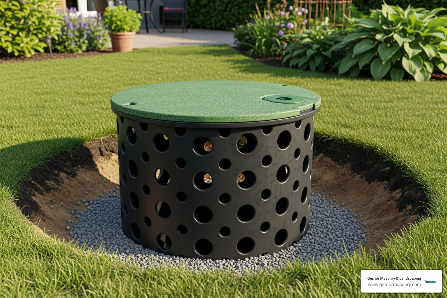 polyethylene dry well tank - dry well yard drainage