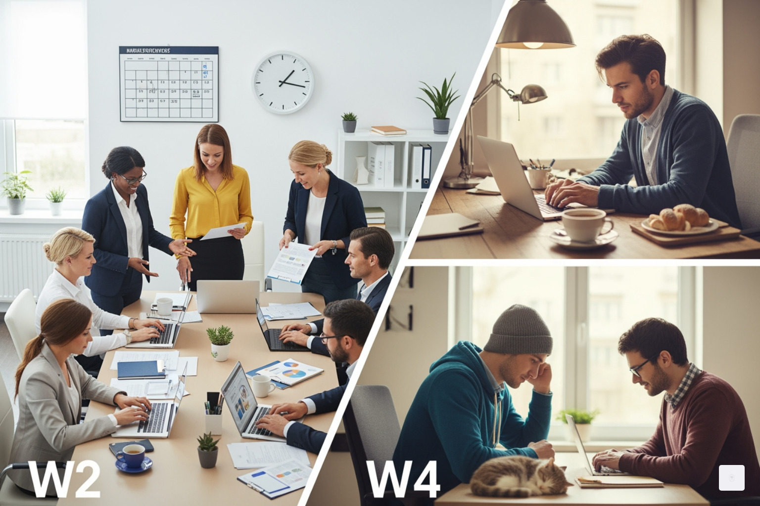 Musterformular W-2 mit Erläuterung der Felder – Unterschied zwischen W-2 und W-4