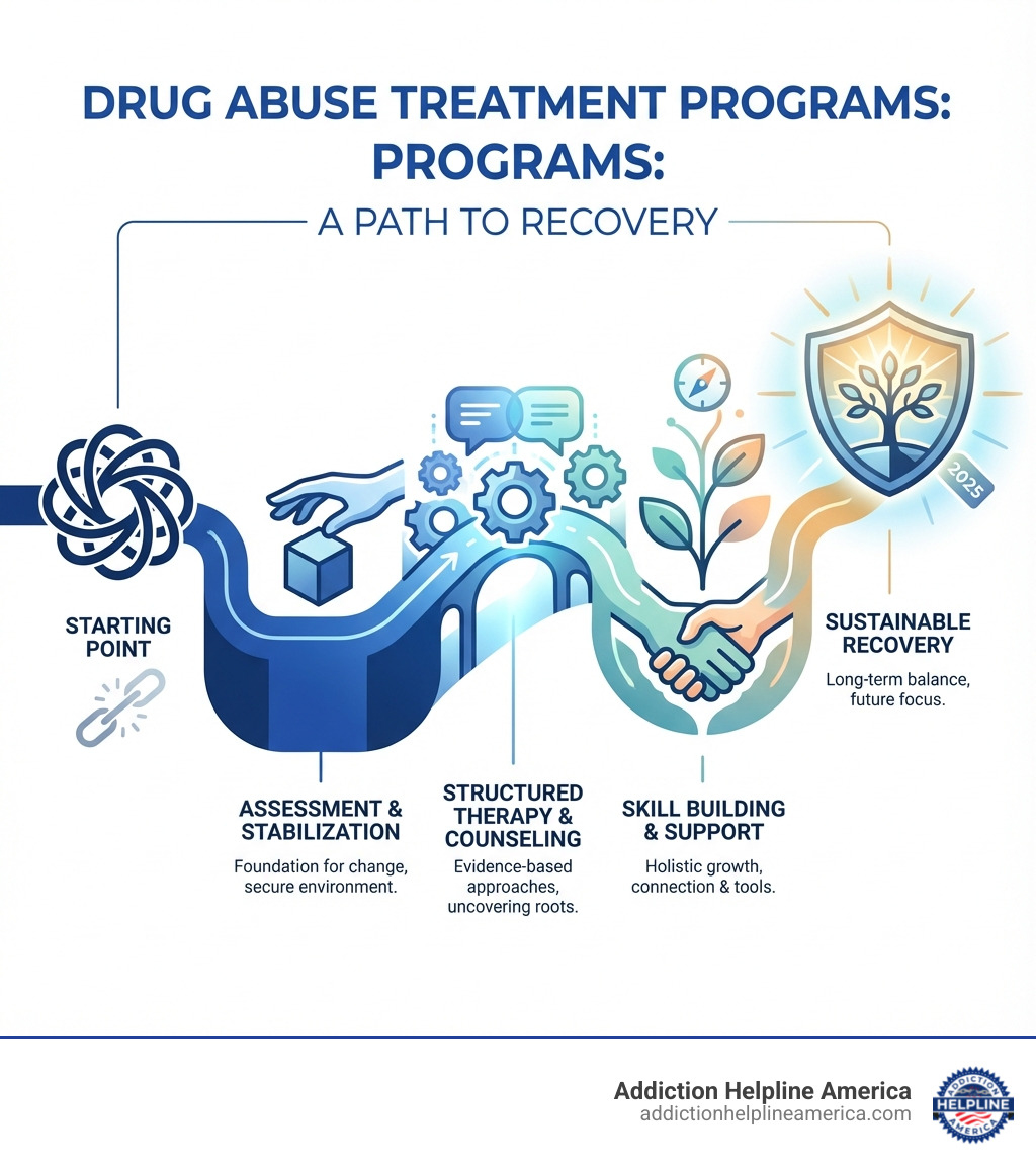 A stylized image of a human brain with areas associated with decision-making, pleasure, and self-control highlighted, indicating the impact of substance use - drug abuse treatment programs