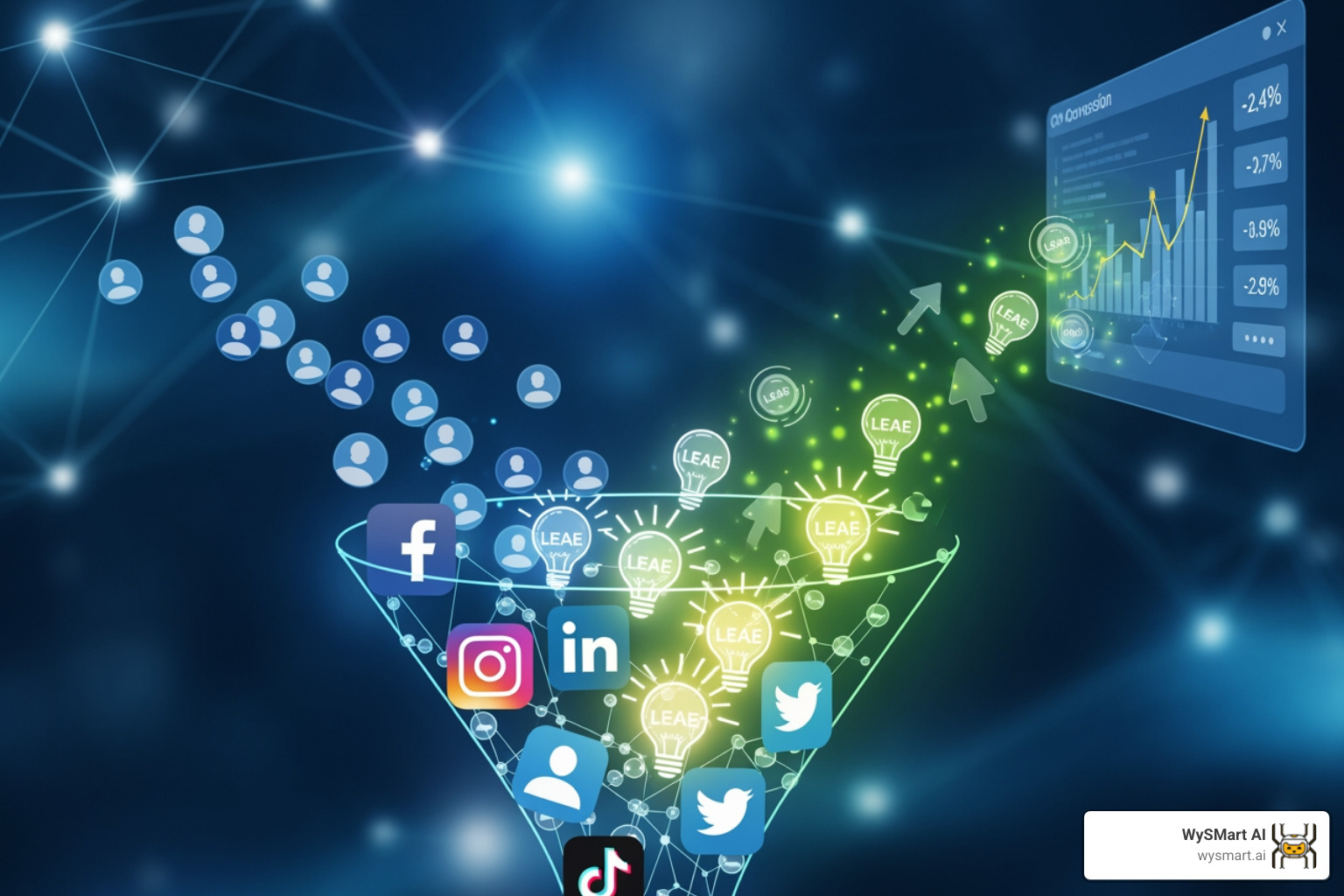 A brand's engaging Instagram Reel showcasing a product or service in a creative way, with a subtle WySMart AI overlay - Lead generation social media