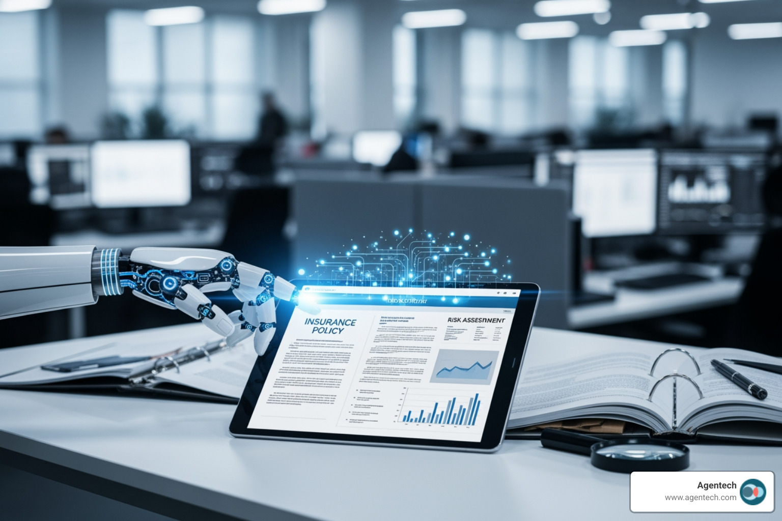 seamless integration of a modern AI platform with legacy P&C insurance IT systems - content automation in insurance services industry