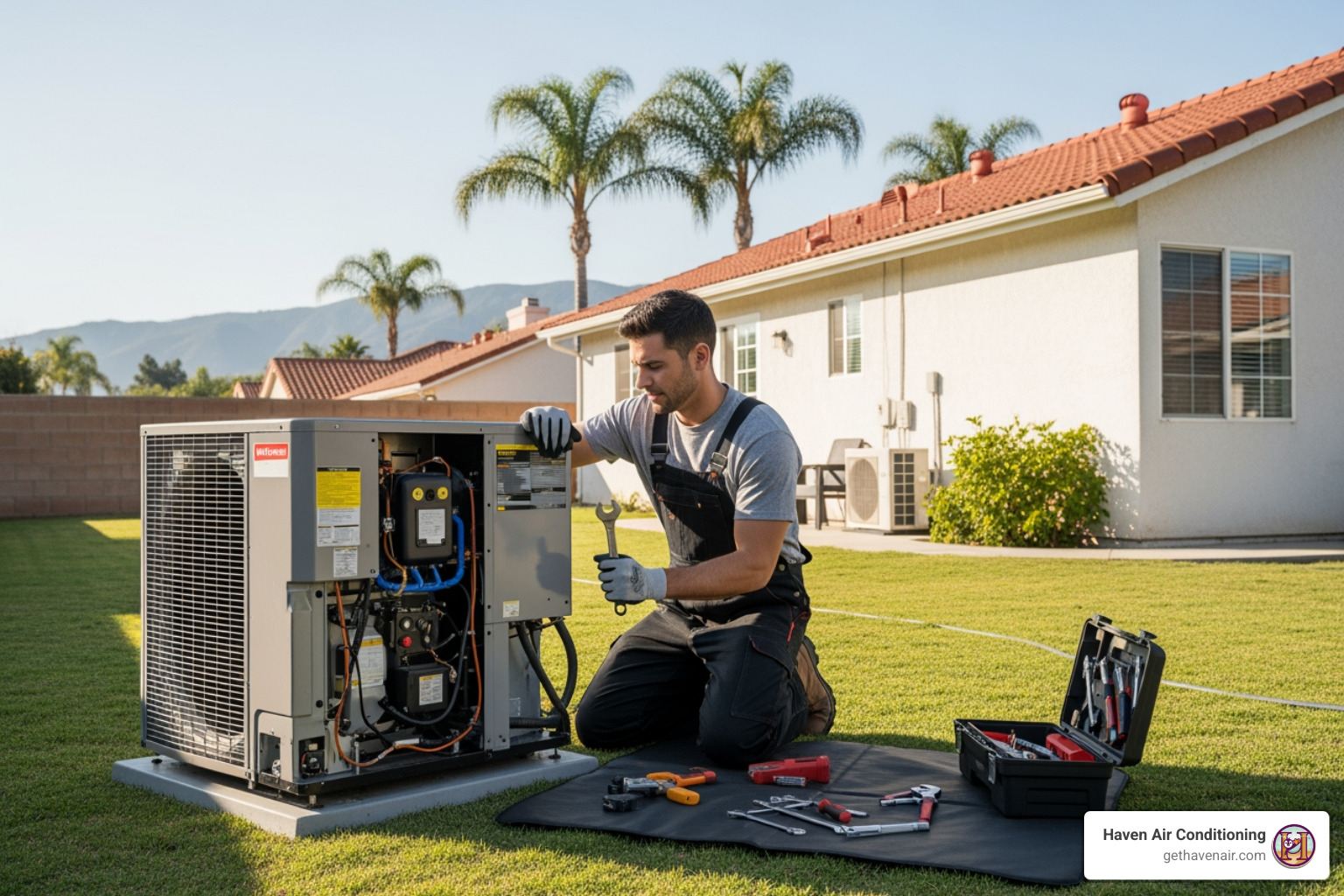 infographic showing checklist for choosing a heat pump repair company including licensing verification, customer reviews, upfront pricing guarantee, emergency availability, warranty coverage, and certified technician credentials - "I need to find a company for heat pump repair in Riverside. Who is available?" infographic showing checklist for choosing a heat pump repair company including licensing verification, customer reviews, upfront pricing guarantee, emergency availability, warranty coverage, and certified technician credentials - "I need to find a company for heat pump repair in Riverside. Who is available?"