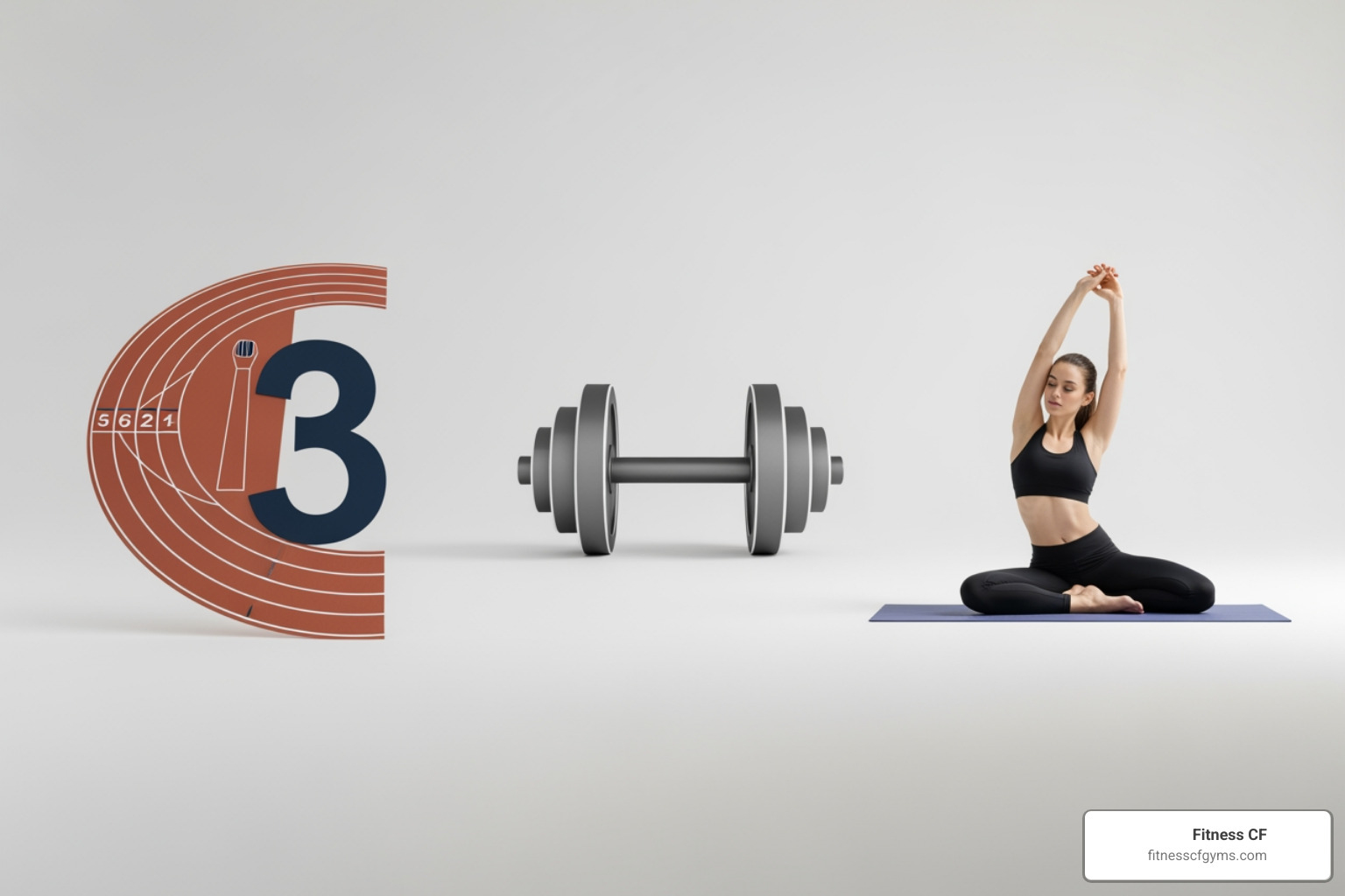 three pillars of fitness: cardio, strength, and flexibility - fitness center Clermont