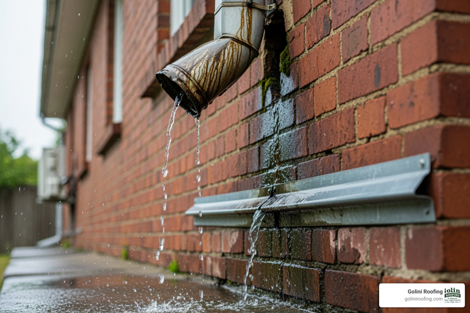 leaking and detached downspout - rain gutter downspout repair leaking and detached downspout - rain gutter downspout repair