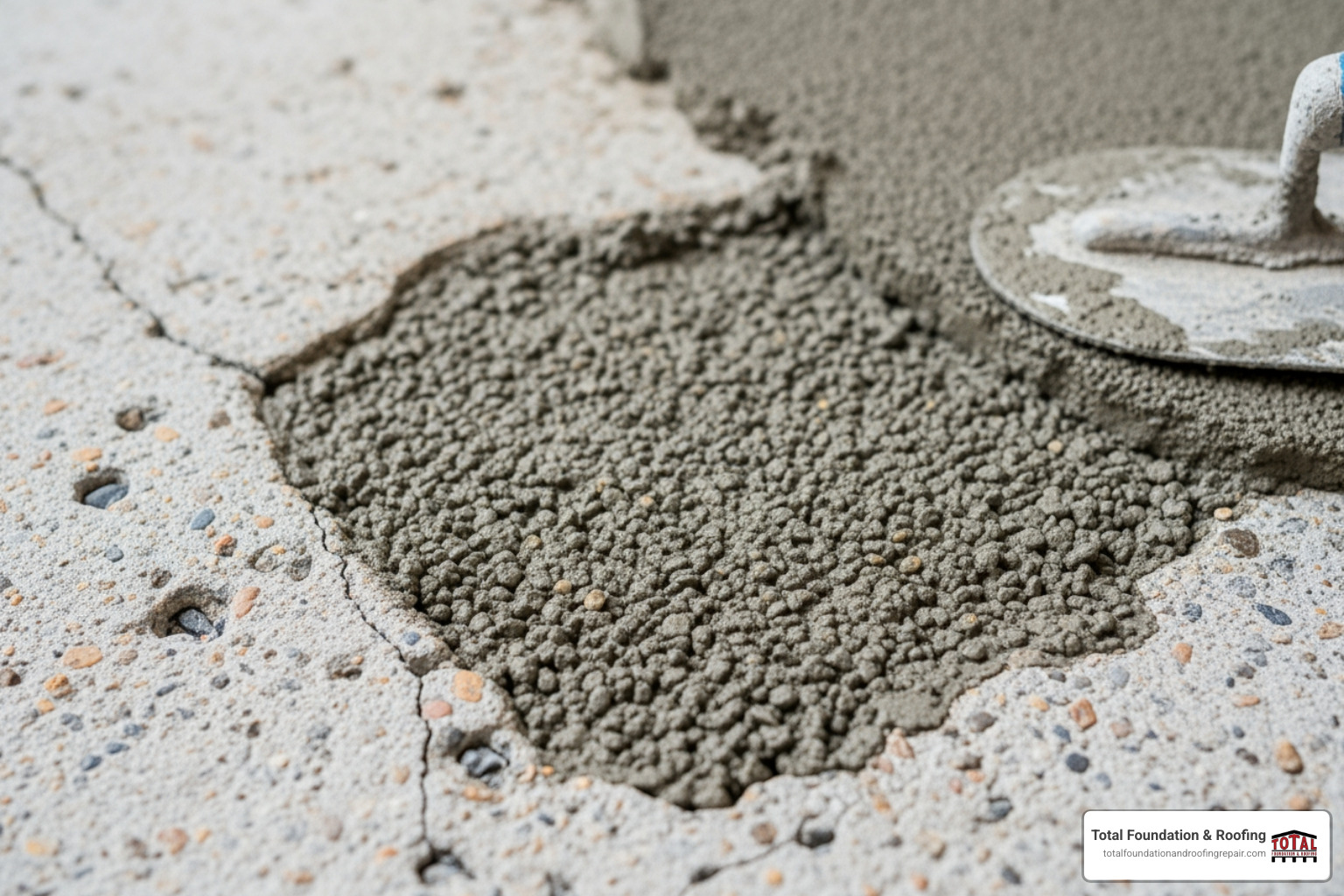 Image showing various types of concrete repair products, including epoxy, cementitious patching compounds, and polymer-modified mortars - aggregate concrete repair