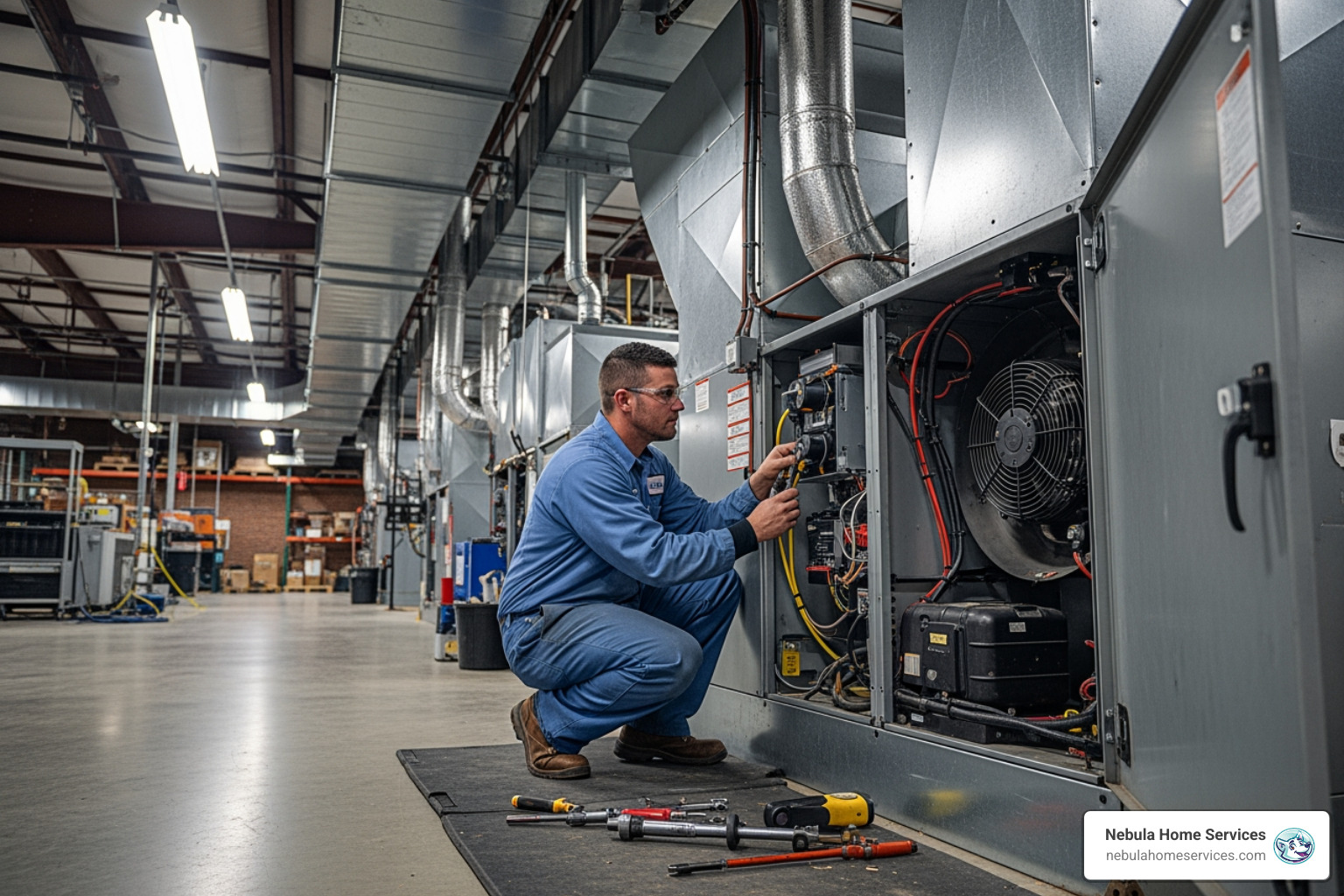 Infographic showing the impact of heating system failure on businesses: employee productivity drops 15-20% in uncomfortable temperatures, customer dwell time decreases by 30% in cold retail spaces, and the importance of preventative maintenance - commercial heating repair in haines city, fl Infographic showing the impact of heating system failure on businesses: employee productivity drops 15-20% in uncomfortable temperatures, customer dwell time decreases by 30% in cold retail spaces, and the importance of preventative maintenance - commercial heating repair in haines city, fl