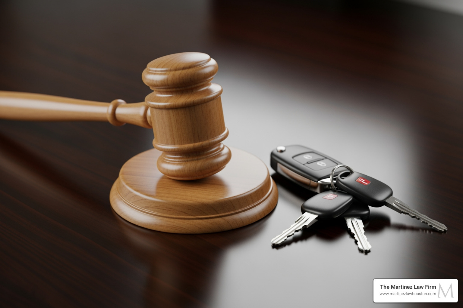 gavel next to car keys - aggravated DWI​