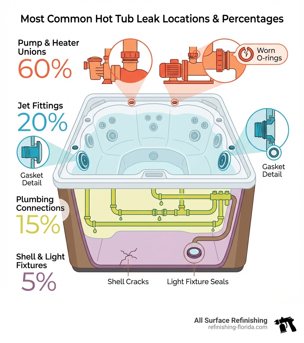 Hot tub leak repair: 3 Essential Fixes!