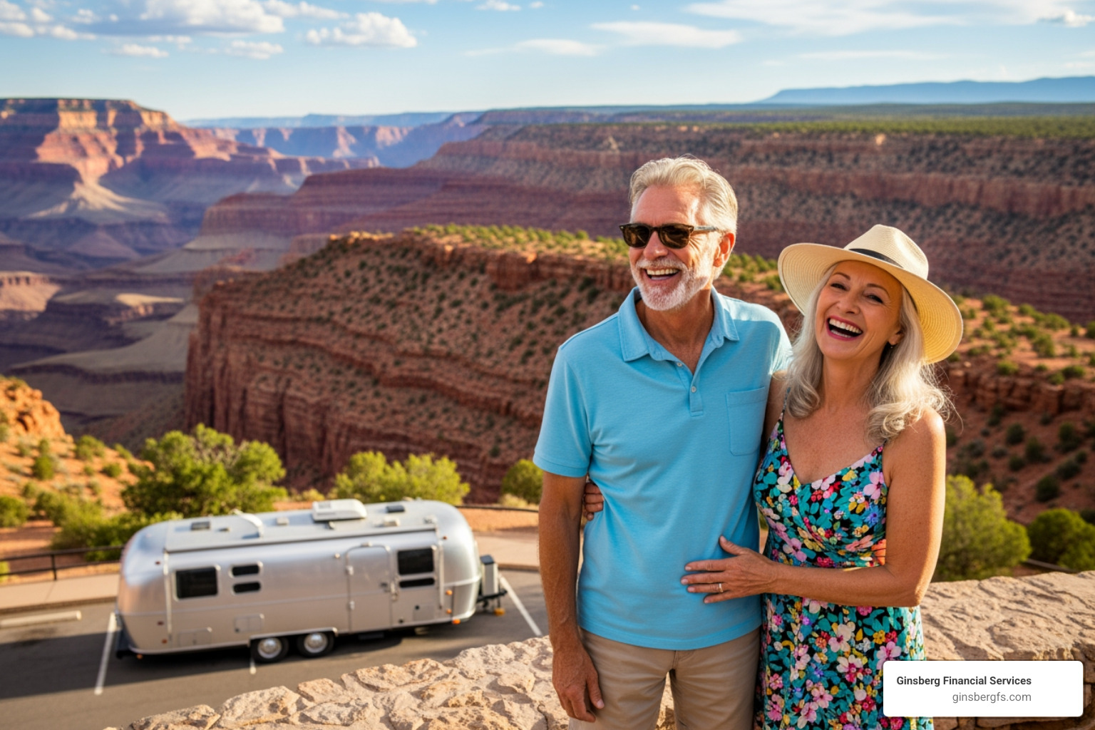 happy confident retired couple traveling - social security tax implications happy confident retired couple traveling - social security tax implications