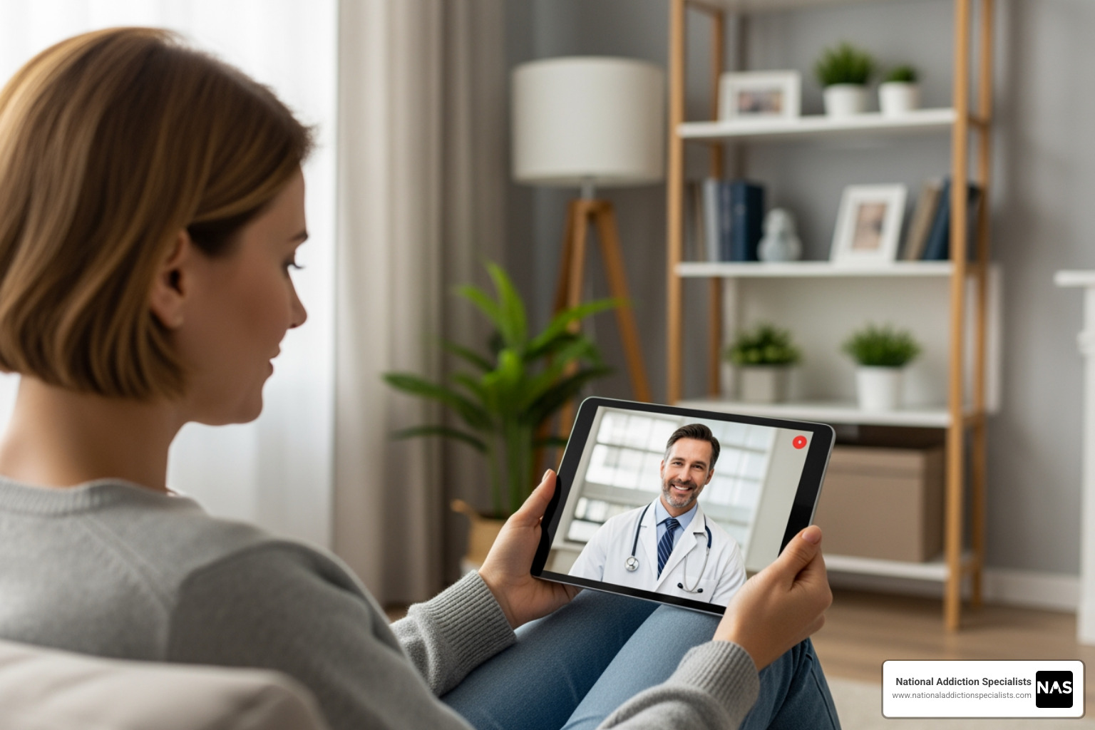 secure and private video consultation between a doctor and a patient on a tablet - online suboxone secure and private video consultation between a doctor and a patient on a tablet - online suboxone