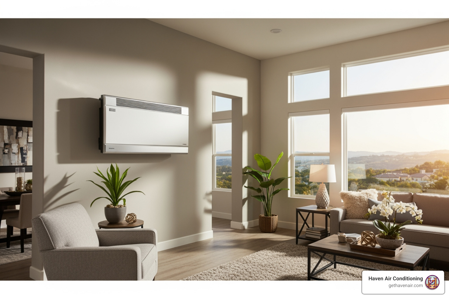 Modern ductless heating unit in Aliso Viejo home - best ductless heating in aliso viejo, ca