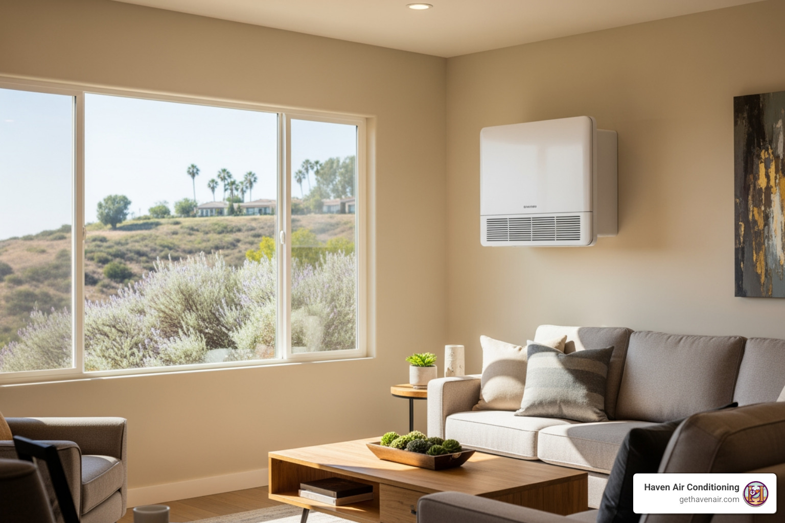 infographic showing outdoor condenser unit connected via refrigerant lines to multiple indoor wall-mounted air handlers in different rooms, with arrows indicating heat transfer and labels for key components like compressor, evaporator, and inverter technology - ductless heating in aliso viejo ca infographic showing outdoor condenser unit connected via refrigerant lines to multiple indoor wall-mounted air handlers in different rooms, with arrows indicating heat transfer and labels for key components like compressor, evaporator, and inverter technology - ductless heating in aliso viejo ca