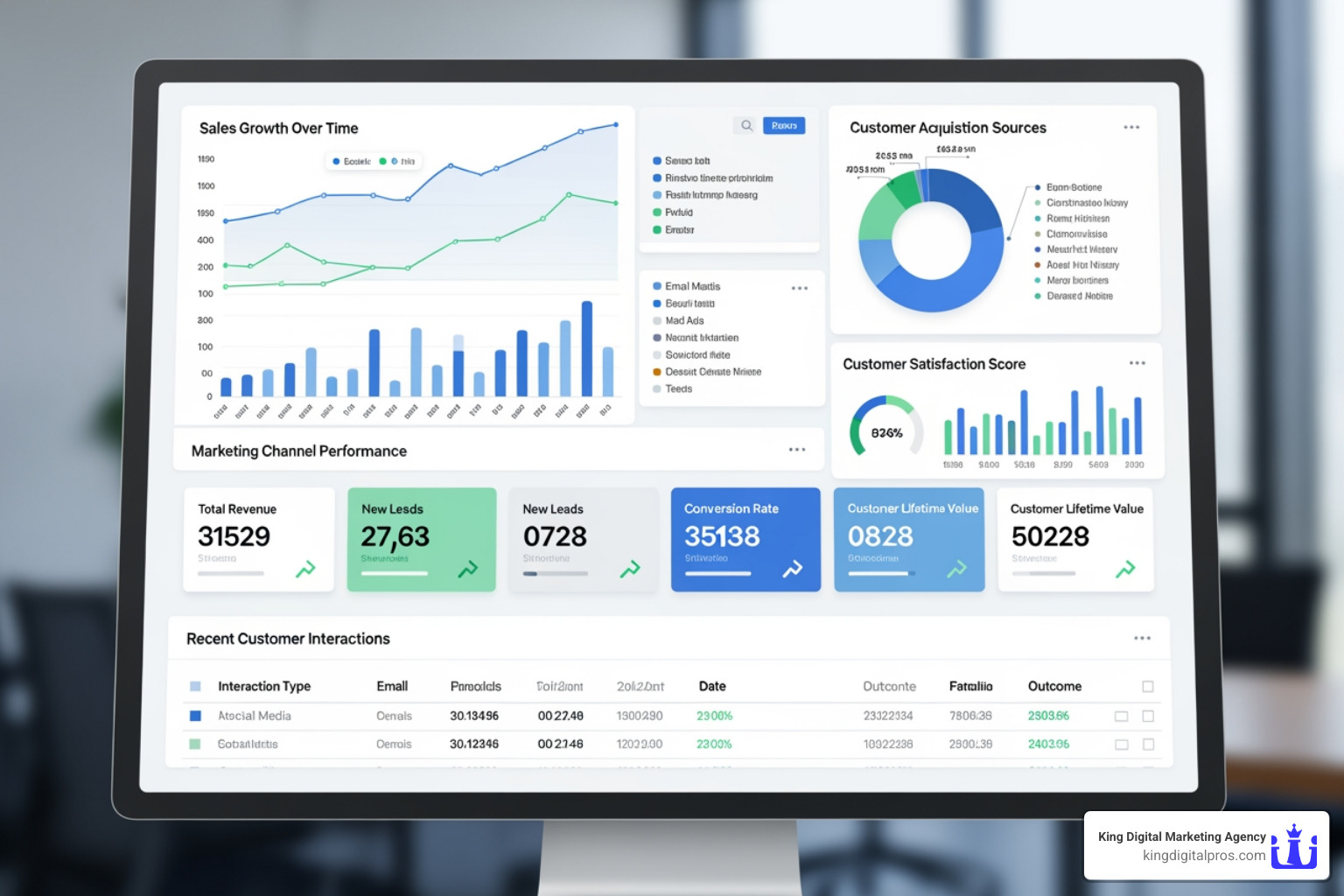 dashboard showing key B2B metrics - b2b conversion rate optimisation dashboard showing key B2B metrics - b2b conversion rate optimisation