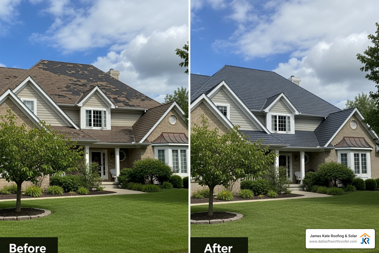 home before and after architectural shingle installation - architectural shingles vs 3-tab home before and after architectural shingle installation - architectural shingles vs 3-tab