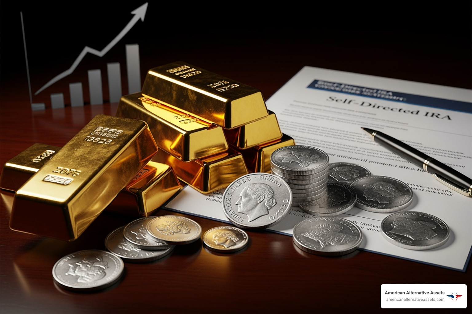 IRS-approved gold and silver coins like the American Eagle and Canadian Maple Leaf - how to invest in precious metals with a self-directed ira