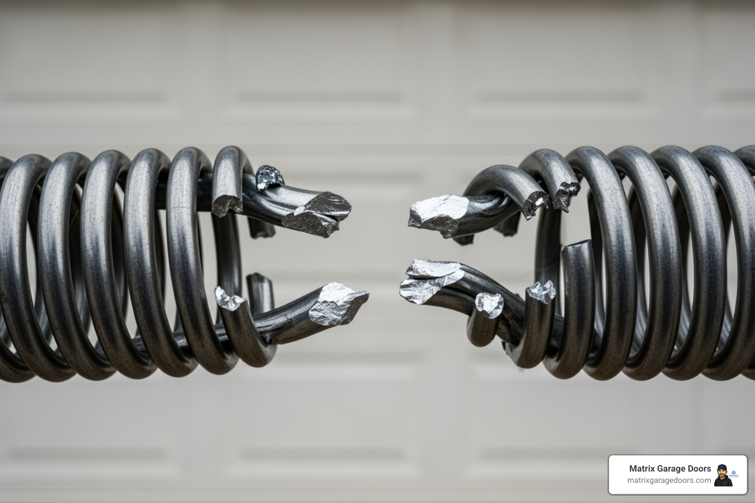 broken garage door spring - Garage door service price