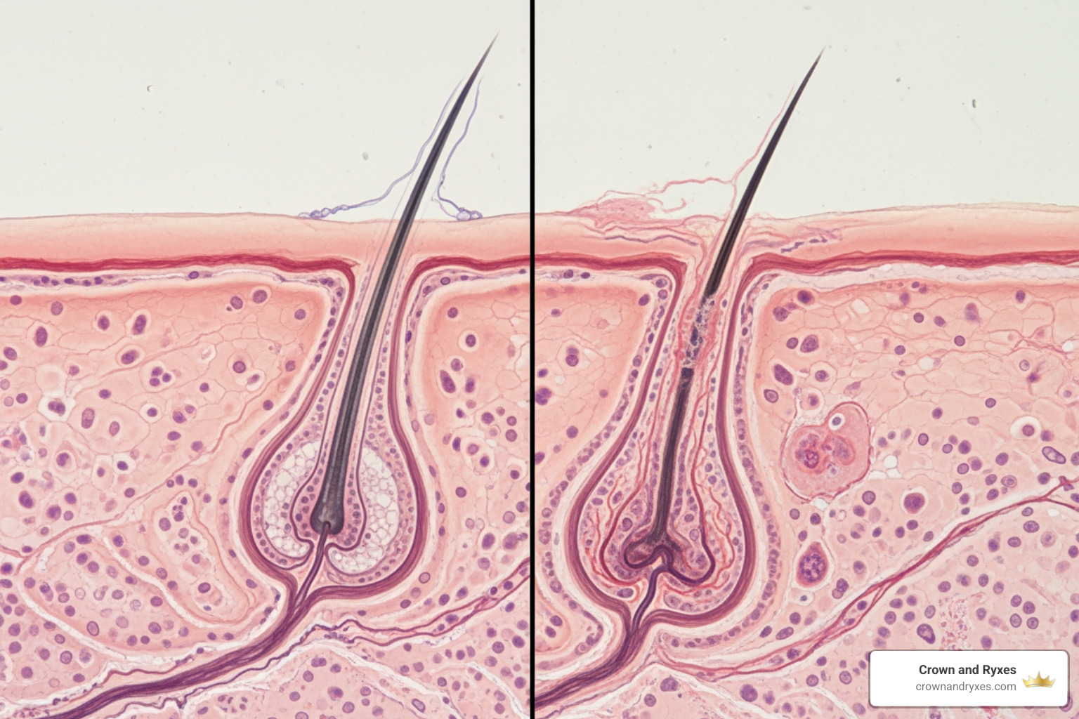 healthy vs damaged hair follicle - best way regrow hair healthy vs damaged hair follicle - best way regrow hair