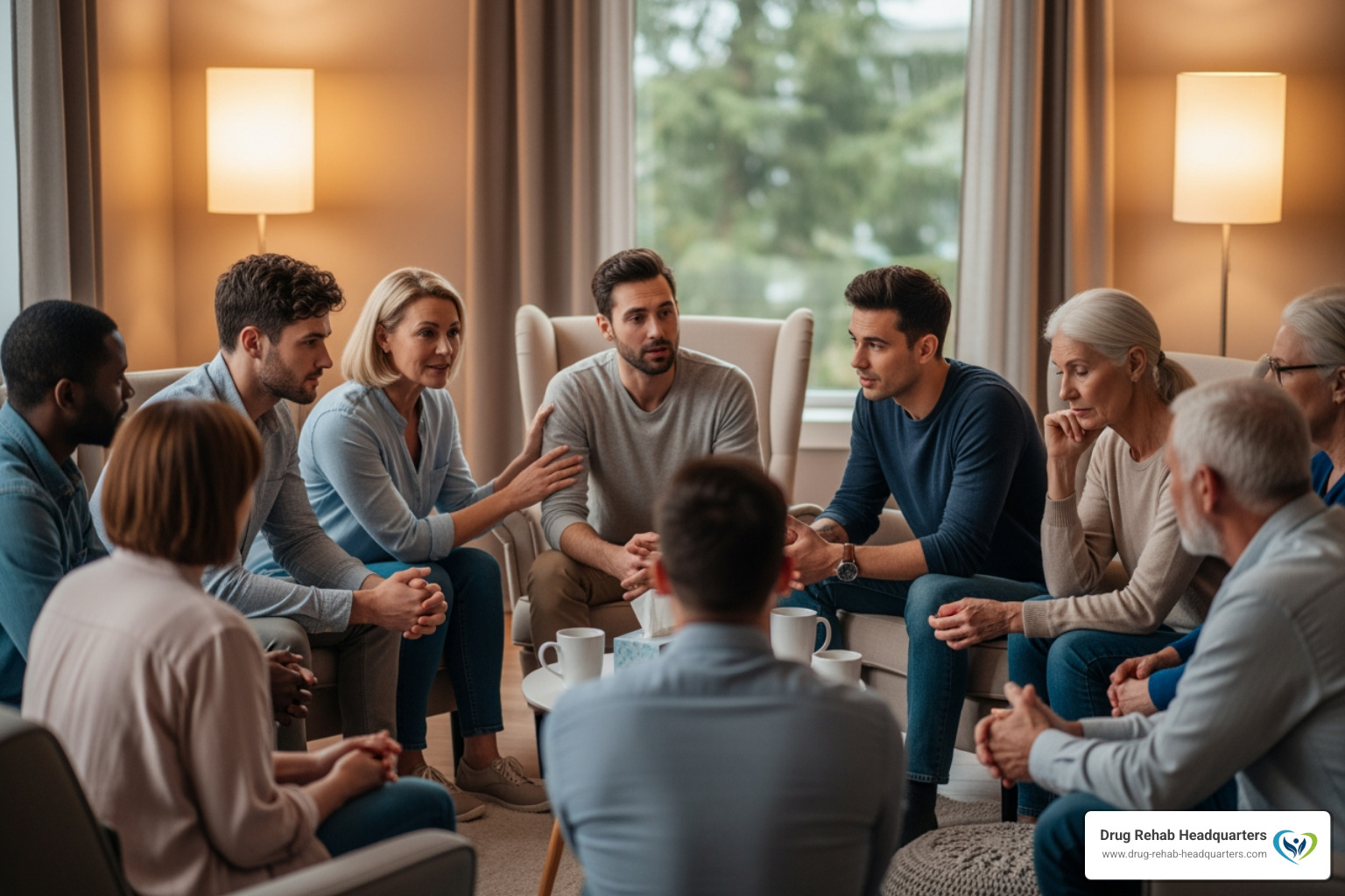 support group meeting - Addiction recovery services