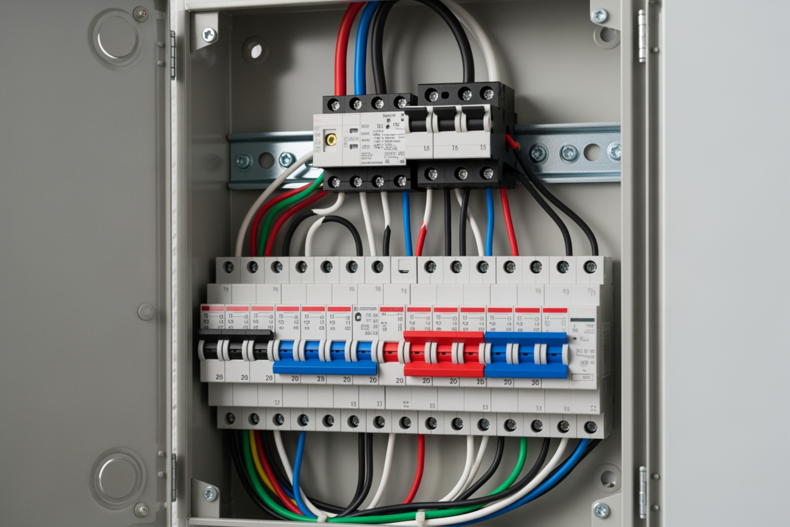 homeowner using smartphone app smart electrical panel - electric panel for house homeowner using smartphone app smart electrical panel - electric panel for house